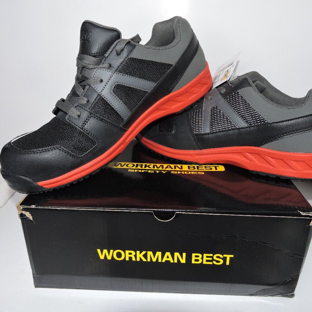 WORKMAN men's safety shoes with composite toe very light weight